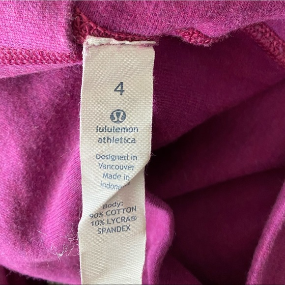 LULULEMON Wunder Under Crop II Cotton* -Regal Plum - Picture 5 of 6